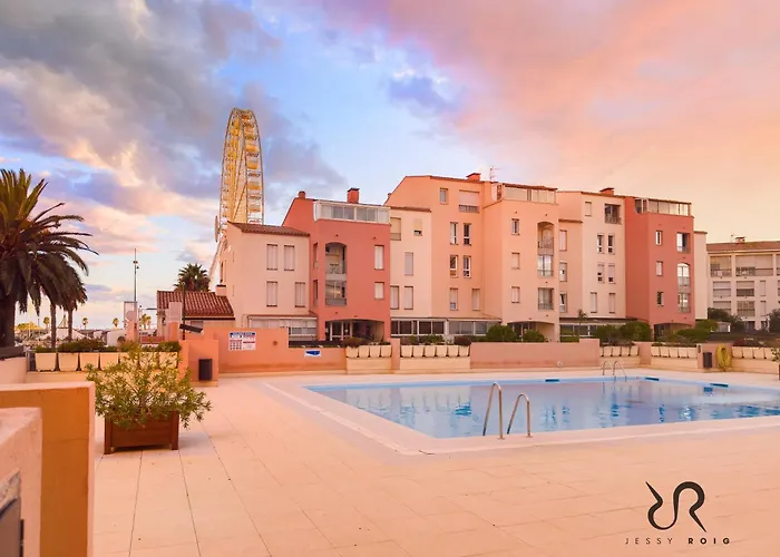 Διαμέρισμα Cap D'agde A 50m Du Port Avec Piscine